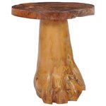 vidaXL Table basse 40 x 40 cm Bois de teck massif