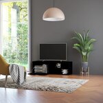 vidaXL Meuble TV Noir 120x34x37 cm Aggloméré