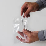 Lot de 10000 sachets plastiques à fermeture zip 120x170mm standard 50µ