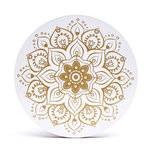 6 sous-verres ronds - blanc - mandala