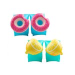 2 x brassards gonflables de natation enfants 3-6 ans  flotteurs piscine & plage - pack duo citron donut