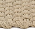 vidaXL Tapis rectangulaire Naturel 200x300 cm Coton