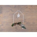 3 Anneaux en métal maison blanc - 20  25 et 30 cm