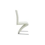 vidaXL Chaises à manger lot de 4 blanc similicuir