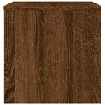 vidaXL Tables de chevet 2Pièces Chêne marron 40x30x30cm Bois d'ingénierie