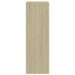 vidaXL Bibliothèque Chêne sonoma 60x24x74 5 cm Bois d'ingénierie
