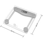 LITTLE BALANCE 8193 SB2 Electronique, Pese-personne électronique, Plateau verre trempé transparent, 160 kg / 100 g, Transparent