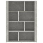 vidaXL Buffet Gris béton 80x30x106 cm Bois d'ingénierie