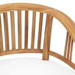 vidaXL Ensemble de salle à manger de jardin 5 Pièces avec coussins Teck