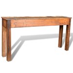 vidaXL Table console avec 3 tiroirs Bois recyclé