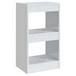vidaXL Bibliothèque/Séparateur de pièce Blanc brillant 40x30x72 cm