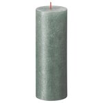 Bolsius Bougies pilier rustiques Shimmer 4 Pièces 190x68 mm Bleu oxyde