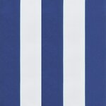 vidaXL Coussins de chaise à dossier haut 4Pièces rayures bleu/blanc tissu