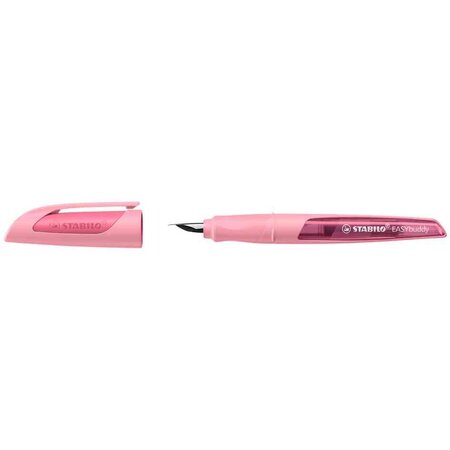 Stylo plume easybuddy m  droitiers  rouge stabilo
