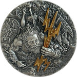 Pièce de monnaie en Argent 2 Dollars g 62.2 (2 oz) Millésime 2021 Gods ZEUS