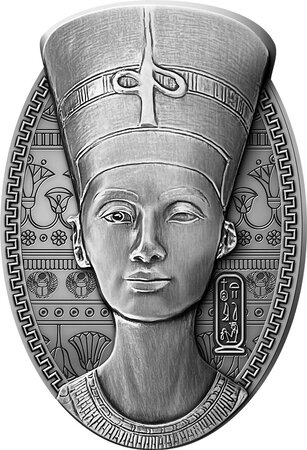 Pièce de monnaie en Argent 200 Francs g 93.3 (3 oz) Millésime 2023 NEFERTITI BUST