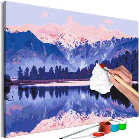 Tableau à peindre par soi-même - matheson lake l x h en cm 60x40
