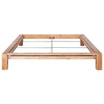 vidaXL Cadre de lit 160x200 cm Bois de chêne massif