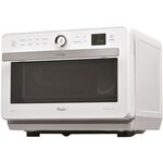 Whirlpool jt469wh - micro-ondes jet chef - 33 l - 6ème sens combi crisp vapeur - cavité inox - plateau tournant 36 cm - blanc