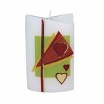 Feuille de cire  teintes rustiques  6  couleurs assorties  20x6 5 cm