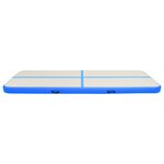 vidaXL Tapis gonflable de gymnastique avec pompe 500x100x20cm PVC Bleu