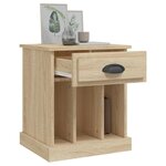 vidaXL Tables de chevet 2 Pièces chêne sonoma 43x36x50 cm
