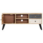vidaXL Meuble TV 115 x 30 x 47 cm Bois massif de manguier