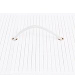 vidaXL Panier à linge avec une seule section bambou blanc 83 L