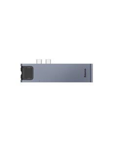 Hub 7 en 1 HDMI/SD/Micro SD/USB/RJ45/PD vers USB-C/Type-C - Baseus