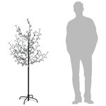 vidaXL Arbre à LED fleur de cerisier 120 LED Blanc chaud 150 cm