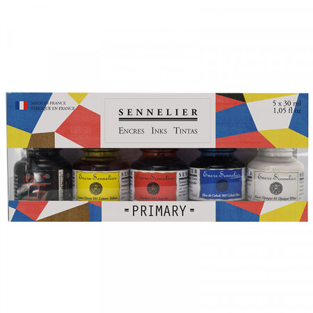 Set encres primaires 5 x 30ml sennelier