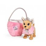 Smoby chichi love beauty princesse peluche 20 cm + sac a main en fourrure - simba - 105893126