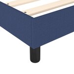 vidaXL Lit à sommier tapissier avec matelas Bleu 90x200 cm Tissu