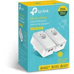 TP-Link TL-PA4025P KIT CPL 600 Mbps avec Prise Intégrée et Ports Ethernet