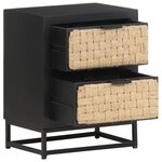 vidaXL Table de chevet 40x30x50 cm Bois de manguier massif