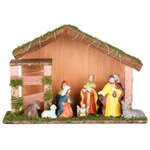 HI Crèche de Noël éclairée à LED