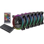 ENERMAX Pack de 6 Ventilateurs chassis T.B.RGB - 120 mm - RGB Sync Ready avec télécommande 3-en-1
