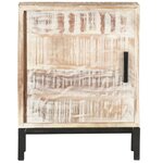 vidaXL Table de chevet 40 x 30 x 50 cm Bois d'acacia massif