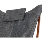 Lesli Living Chaise papillon 73x85x95 cm Gris et marron