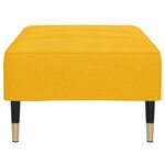 vidaXL Repose-pied Jaune 78x56x32 cm Velours