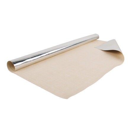 Tissu similicuir Metallic  argent brillant  70x65cm  275g / m²  roulé  1 pce.