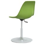 vidaXL Chaises à manger pivotantes lot de 4 vert PP