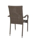 4 Chaises de jardin PORTLAND avec coussin