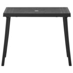 vidaXL Ensemble de bistro pliable 3 Pièces Plastique Gris