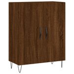 vidaXL Buffet chêne marron 69 5x34x90 cm bois d'ingénierie