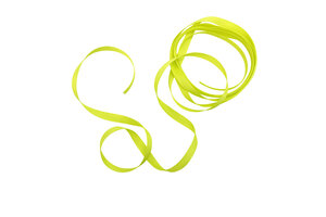Mini ruban gros grain Jaune fluo 0 5 cm