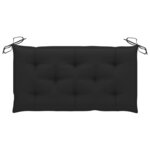 vidaXL Balancelle 2 places feuilles de palmier et coussin 202cm Bambou