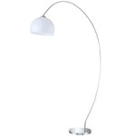 Wofi lampadaire à led sander chrome