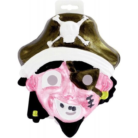 Lot de 8 masques pirates filles et garçons
