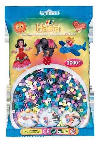 3 000 perles standard (Ø5 mm) mélange 11 couleurs - Hama